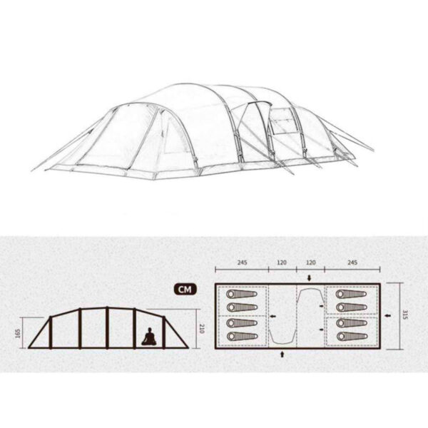 WORMHOLE TENT 8-10 PERSON 6