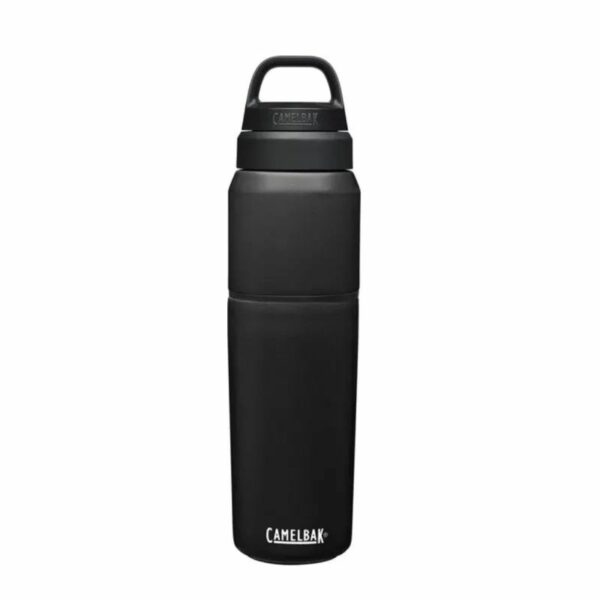 Camelbak 650/450 ml stainless steel multi-beef thermos/cup is the perfect accessory for anyone's kitchen. Its multi-purpose design makes it ideal for both hot and cold drinks, as well as a great way to keep food hot or cold. The double wall insulation ensures that your drink stays at the desired temperature for hours, while its durable stainless steel construction ensures its long-lasting use. specifications User Group:Unisex BPA/BPS/BPF Free:true Dimensions:8 x 29.5 x 8 cm / 3.1 x 11.6 x 3.1 in. Material:Vacuum Insulated Stainless Steel   Features Camelbak With its sleek design, it fits perfectly in any bag or purse, making it a great travel companion. Whether you're on the go or at home, this thermos/cup will keep your drinks and food hot or cold in style. Double wall vacuum insulated stainless steel is the perfect way to keep your favourite beverages hot or cold for hours! The exterior of the bottle is highly durable, featuring a powder coat finish and non-slip silicone base. The Roll and Fold Lid conveniently tucks away until paired with the removable cup, so you can enjoy your beverage without worry.  Enjoy your favourite hot or cold drinks all day long with a double wall vacuum insulated stainless steel bottle.