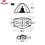 CYCLING ULTRALIGHT 1 PERSON TENT W/ MAT 20D - Image 4