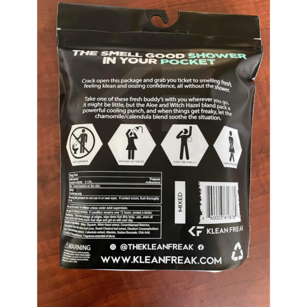 BODY WIPES DOZEN PACK PEPPERMINT - Image 2