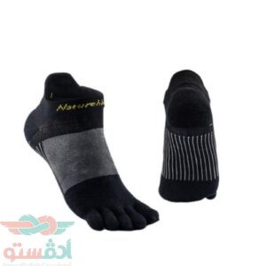 جورب قصير لأسفل الكعب معزول الأصابع للاستخدامات الرياضية